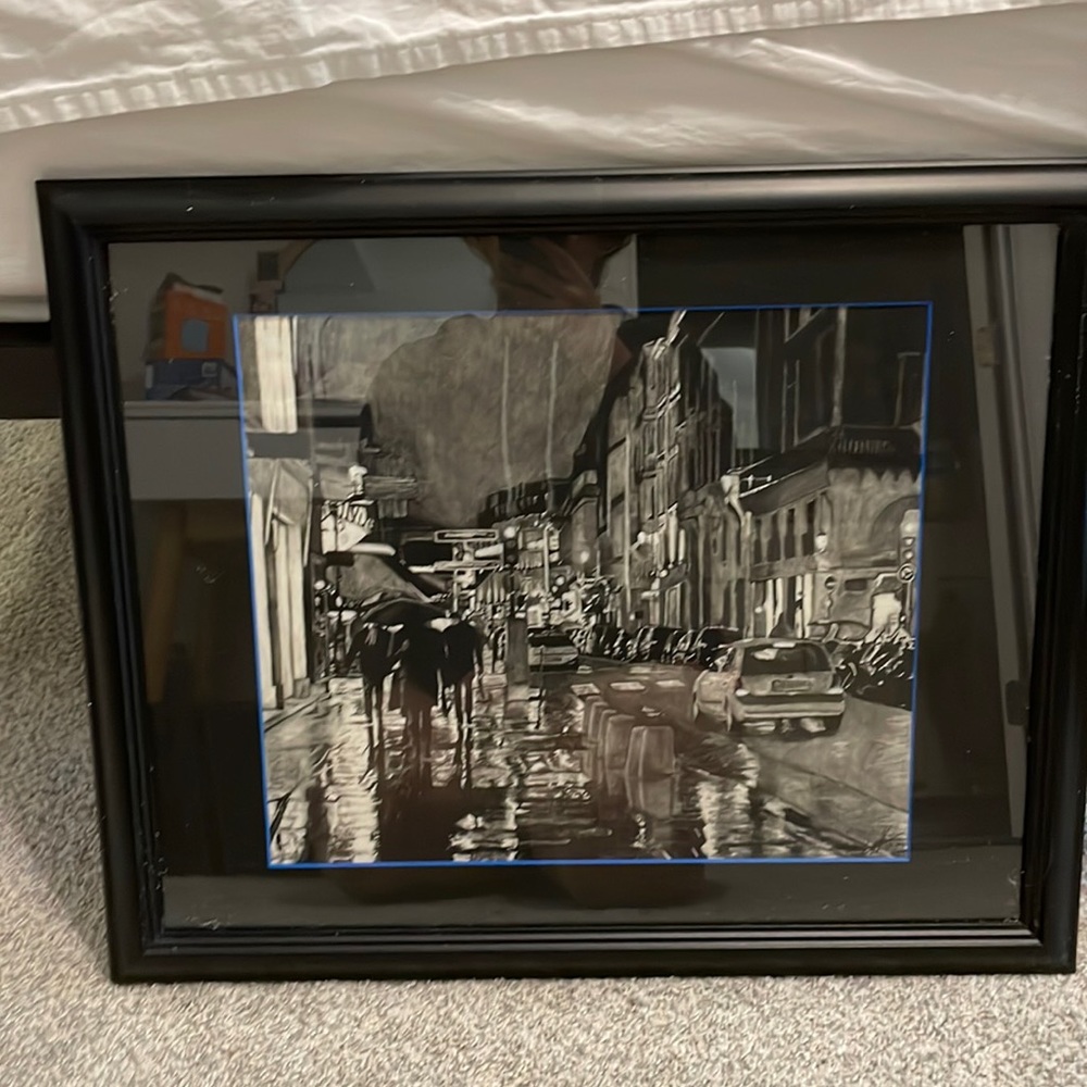 Black and white art decor